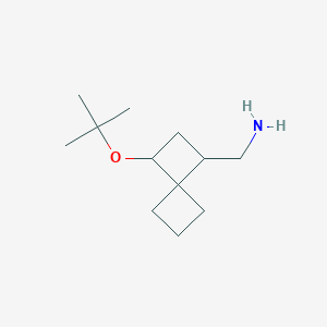 [3-[(2-Methylpropan-2-yl)oxy]spiro[3.3]heptan-1-yl]methanamine
