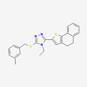 3-(4,5-dihydronaphtho[1,2-b]thiophen-2-yl)-4-ethyl-5-[(3-methylbenzyl)sulfanyl]-4H-1,2,4-triazole