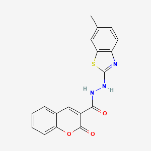 N'-(6-methylbenzo[d]thiazol-2-yl)-2-oxo-2H-chromene-3-carbohydrazide