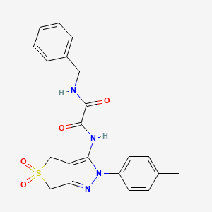N1-benzyl-N2-(5,5-dioxido-2-(p-tolyl)-4,6-dihydro-2H-thieno[3,4-c]pyrazol-3-yl)oxalamide