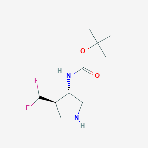 tert-Butyl ((3S,4R)-4-(difluoromethyl)pyrrolidin-3-yl)carbamate