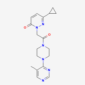 6-cyclopropyl-2-(2-(4-(5-methylpyrimidin-4-yl)piperazin-1-yl)-2-oxoethyl)pyridazin-3(2H)-one
