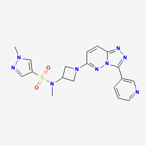 N,1-dimethyl-N-{1-[3-(pyridin-3-yl)-[1,2,4]triazolo[4,3-b]pyridazin-6-yl]azetidin-3-yl}-1H-pyrazole-4-sulfonamide