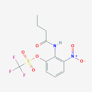 2-Butyramido-3-nitrophenyl trifluoromethanesulfonate