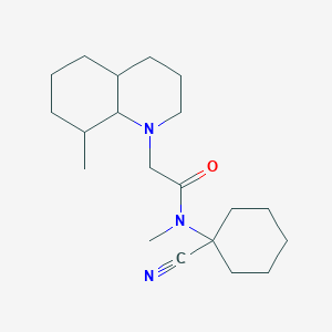 N-(1-cyanocyclohexyl)-N-methyl-2-(8-methyl-decahydroquinolin-1-yl)acetamide