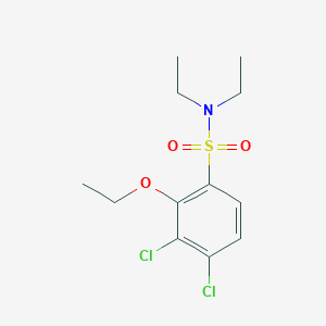 molecular formula C12H17Cl2NO3S B288265 3,4-dichloro-2-ethoxy-N,N-diethylbenzenesulfonamide 