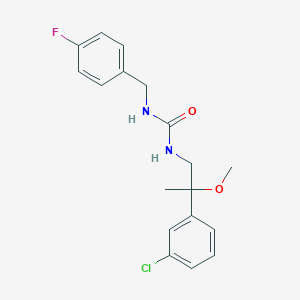 1-(2-(3-Chlorophenyl)-2-methoxypropyl)-3-(4-fluorobenzyl)urea