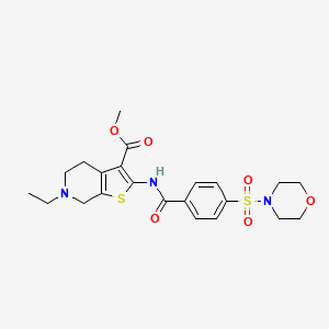 Methyl 6-ethyl-2-(4-(morpholinosulfonyl)benzamido)-4,5,6,7-tetrahydrothieno[2,3-c]pyridine-3-carboxylate