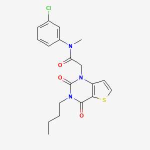 2-{3-butyl-2,4-dioxo-1H,2H,3H,4H-thieno[3,2-d]pyrimidin-1-yl}-N-(3-chlorophenyl)-N-methylacetamide