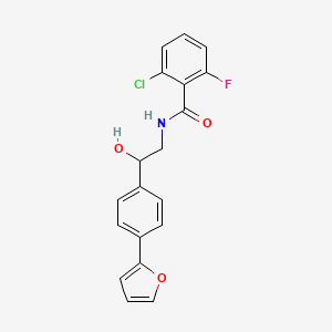 2-chloro-6-fluoro-N-{2-[4-(furan-2-yl)phenyl]-2-hydroxyethyl}benzamide