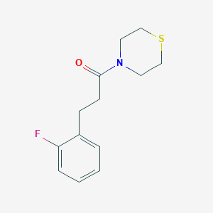 molecular formula C13H16FNOS B2882704 3-(2-Fluorophenyl)-1-thiomorpholin-4-ylpropan-1-one CAS No. 2325046-49-7