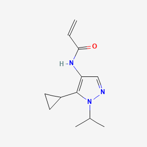 N-(5-Cyclopropyl-1-propan-2-ylpyrazol-4-yl)prop-2-enamide