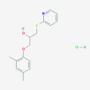 1-(2,4-Dimethylphenoxy)-3-(pyridin-2-ylthio)propan-2-ol hydrochloride