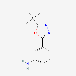 3-(5-Tert-butyl-1,3,4-oxadiazol-2-yl)aniline