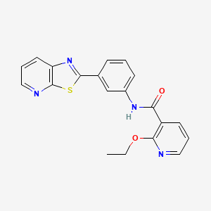 molecular formula C20H16N4O2S B2882735 2-ethoxy-N-(3-(thiazolo[5,4-b]pyridin-2-yl)phenyl)nicotinamide CAS No. 902869-60-7