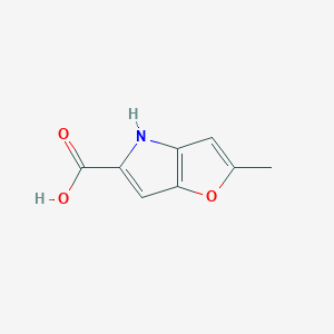 molecular formula C8H7NO3 B2882737 2-methyl-4H-furo[3,2-b]pyrrole-5-carboxylic acid CAS No. 80709-80-4
