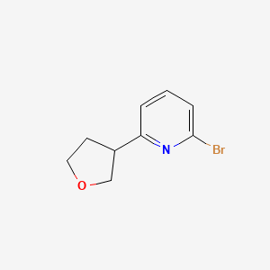 2-Bromo-6-(oxolan-3-yl)pyridine