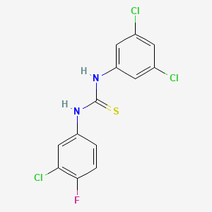 1-(3-Chloro-4-fluorophenyl)-3-(3,5-dichlorophenyl)thiourea