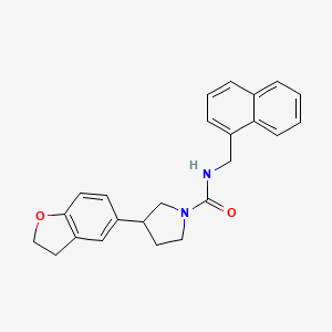 3-(2,3-dihydro-1-benzofuran-5-yl)-N-[(naphthalen-1-yl)methyl]pyrrolidine-1-carboxamide