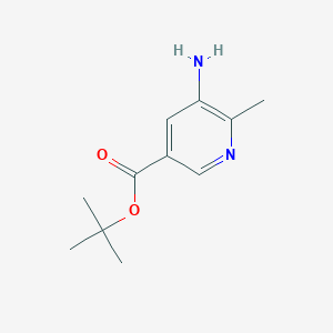 molecular formula C11H16N2O2 B2882789 tert-Butyl 5-amino-6-methylnicotinate CAS No. 2248406-32-6