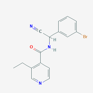 N-[(3-bromophenyl)(cyano)methyl]-3-ethylpyridine-4-carboxamide