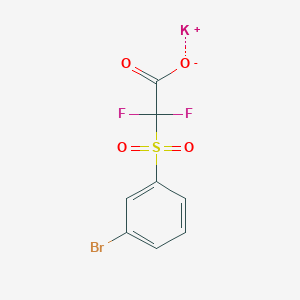 Potassium;2-(3-bromophenyl)sulfonyl-2,2-difluoroacetate