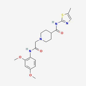1-(2-((2,4-dimethoxyphenyl)amino)-2-oxoethyl)-N-(5-methylthiazol-2-yl)piperidine-4-carboxamide