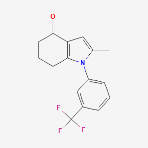 2-methyl-1-[3-(trifluoromethyl)phenyl]-4,5,6,7-tetrahydro-1H-indol-4-one