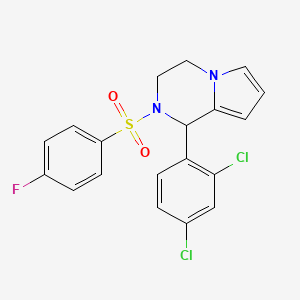1-(2,4-Dichlorophenyl)-2-((4-fluorophenyl)sulfonyl)-1,2,3,4-tetrahydropyrrolo[1,2-a]pyrazine