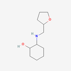 molecular formula C11H21NO2 B2882816 2-{[(Oxolan-2-yl)methyl]amino}cyclohexan-1-ol CAS No. 1218146-67-8