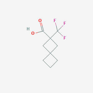 molecular formula C9H11F3O2 B2882822 2-(三氟甲基)螺[3.3]庚烷-2-羧酸 CAS No. 2166650-85-5