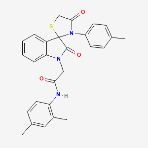 N-(2,4-dimethylphenyl)-2-[3'-(4-methylphenyl)-2,4'-dioxo-1,2-dihydrospiro[indole-3,2'-[1,3]thiazolidine]-1-yl]acetamide