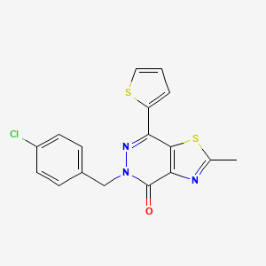 5-(4-chlorobenzyl)-2-methyl-7-(thiophen-2-yl)thiazolo[4,5-d]pyridazin-4(5H)-one