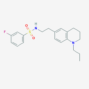 3-fluoro-N-(2-(1-propyl-1,2,3,4-tetrahydroquinolin-6-yl)ethyl)benzenesulfonamide