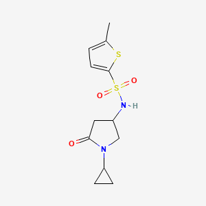 N-(1-cyclopropyl-5-oxopyrrolidin-3-yl)-5-methylthiophene-2-sulfonamide