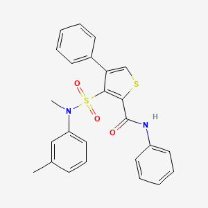 3-(N-methyl-N-(m-tolyl)sulfamoyl)-N,4-diphenylthiophene-2-carboxamide