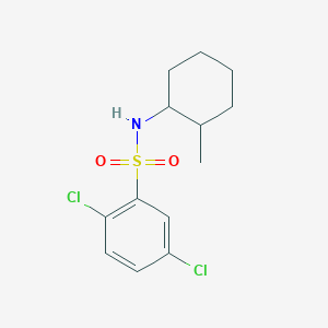 molecular formula C13H17Cl2NO2S B288285 2,5-dichloro-N-(2-methylcyclohexyl)benzenesulfonamide 