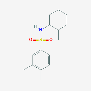 molecular formula C15H23NO2S B288287 3,4-dimethyl-N-(2-methylcyclohexyl)benzenesulfonamide 