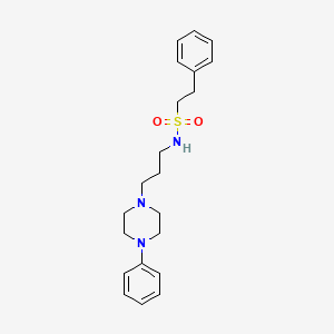 2-phenyl-N-(3-(4-phenylpiperazin-1-yl)propyl)ethanesulfonamide