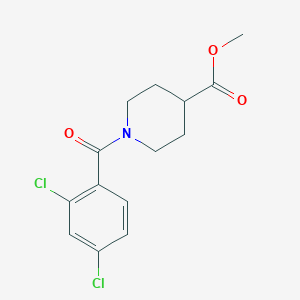 molecular formula C14H15Cl2NO3 B2882877 Methyl 1-(2,4-dichlorobenzoyl)piperidine-4-carboxylate CAS No. 349615-58-3