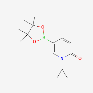 1-Cyclopropyl-5-(4,4,5,5-tetramethyl-1,3,2-dioxaborolan-2-YL)pyridin-2(1H)-one