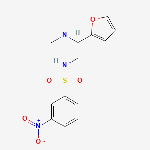 N-(2-(dimethylamino)-2-(furan-2-yl)ethyl)-3-nitrobenzenesulfonamide