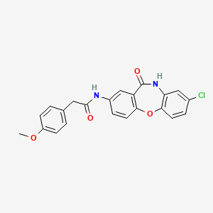 N-(8-chloro-11-oxo-10,11-dihydrodibenzo[b,f][1,4]oxazepin-2-yl)-2-(4-methoxyphenyl)acetamide
