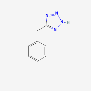 molecular formula C9H10N4 B2882889 5-[(4-甲基苯基)甲基]-2H-四唑 CAS No. 14064-62-1