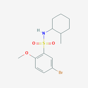 molecular formula C14H20BrNO3S B288289 5-bromo-2-methoxy-N-(2-methylcyclohexyl)benzenesulfonamide 