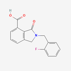 2-[(2-Fluorophenyl)methyl]-3-oxoisoindoline-4-carboxylic acid
