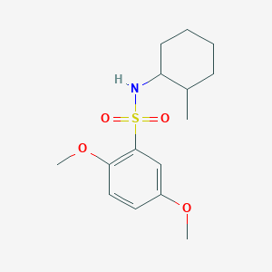molecular formula C15H23NO4S B288291 2,5-dimethoxy-N-(2-methylcyclohexyl)benzenesulfonamide 
