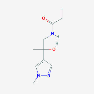 molecular formula C10H15N3O2 B2882911 N-[2-hydroxy-2-(1-methyl-1H-pyrazol-4-yl)propyl]prop-2-enamide CAS No. 2094881-31-7