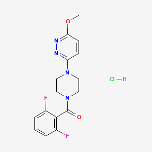 (2,6-Difluorophenyl)(4-(6-methoxypyridazin-3-yl)piperazin-1-yl)methanone hydrochloride