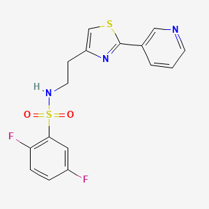 2,5-difluoro-N-(2-(2-(pyridin-3-yl)thiazol-4-yl)ethyl)benzenesulfonamide